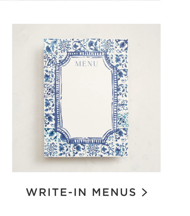 Write-in Menus