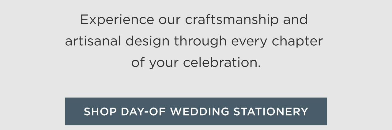 Shop Day-of Wedding Stationery