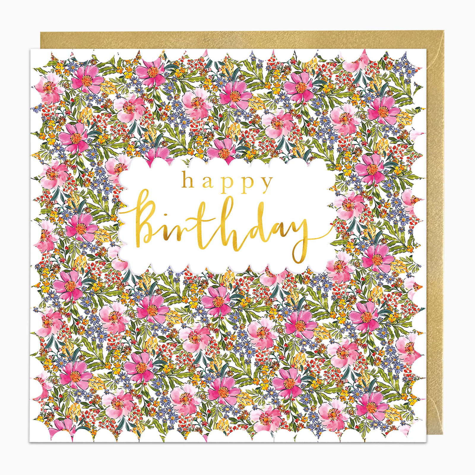 Image of H442 - Summer Posy Birthday Card