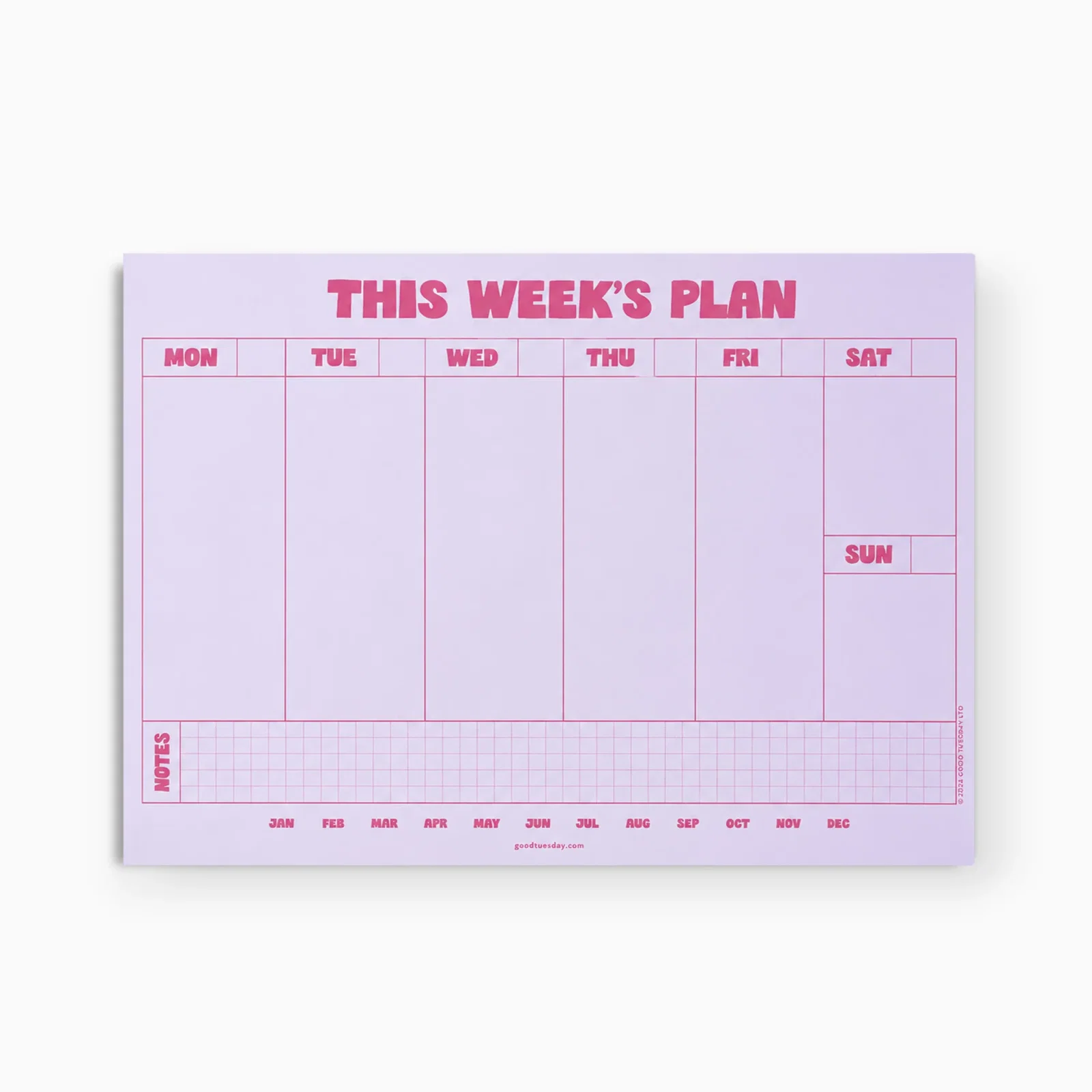 Image of Lilac & Plum Weekly Planner Pad