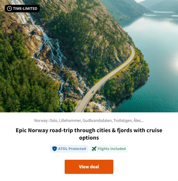Epic Norway road-trip through cities & fjords with cruise options