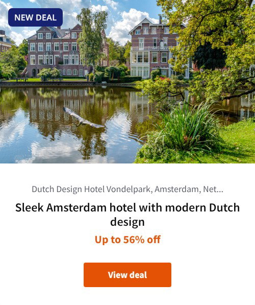 Sleek Amsterdam hotel with modern Dutch design