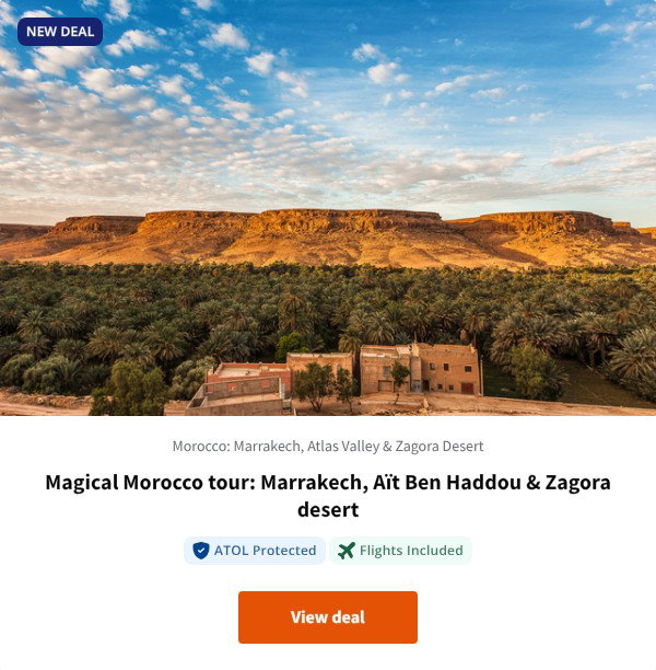 Magical Morocco tour: Marrakech, Aït Ben Haddou & Zagora desert