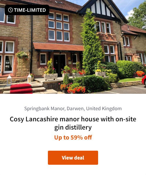 Cosy Lancashire manor house with on-site gin distillery