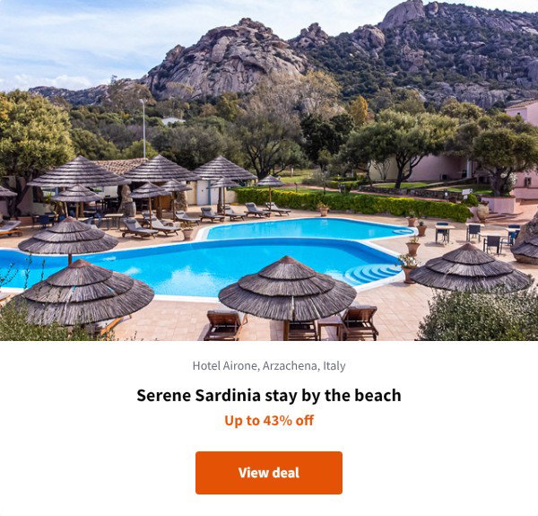 Serene Sardinia stay by the beach