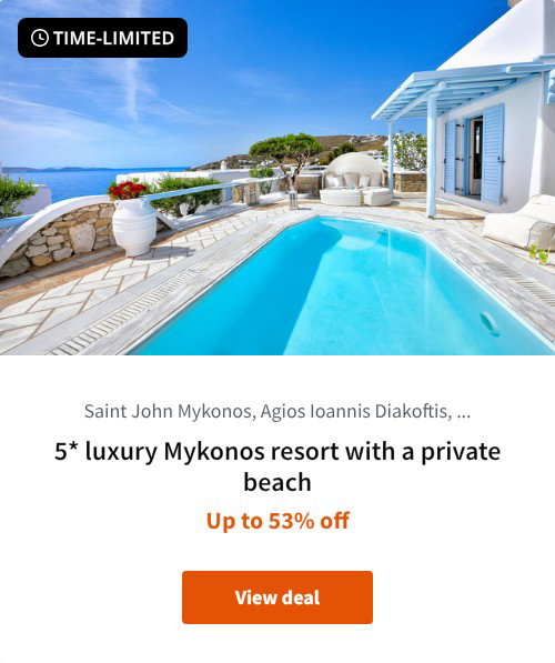 5* luxury Mykonos resort with a private beach
