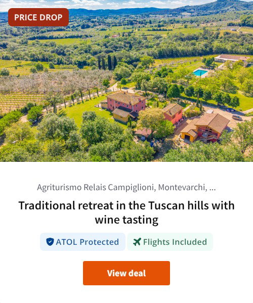 Traditional retreat in the Tuscan hills with wine tasting