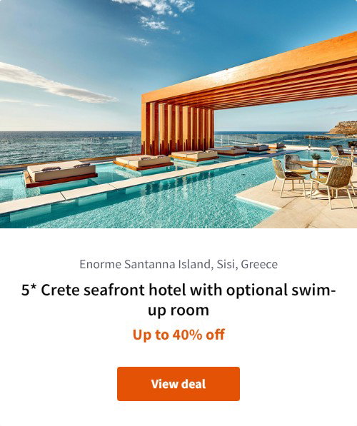 5* Crete seafront hotel with optional swim-up room