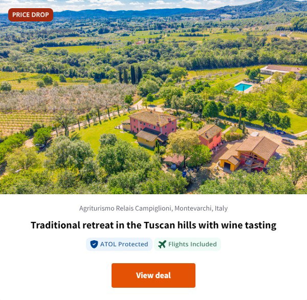 Traditional retreat in the Tuscan hills with wine tasting