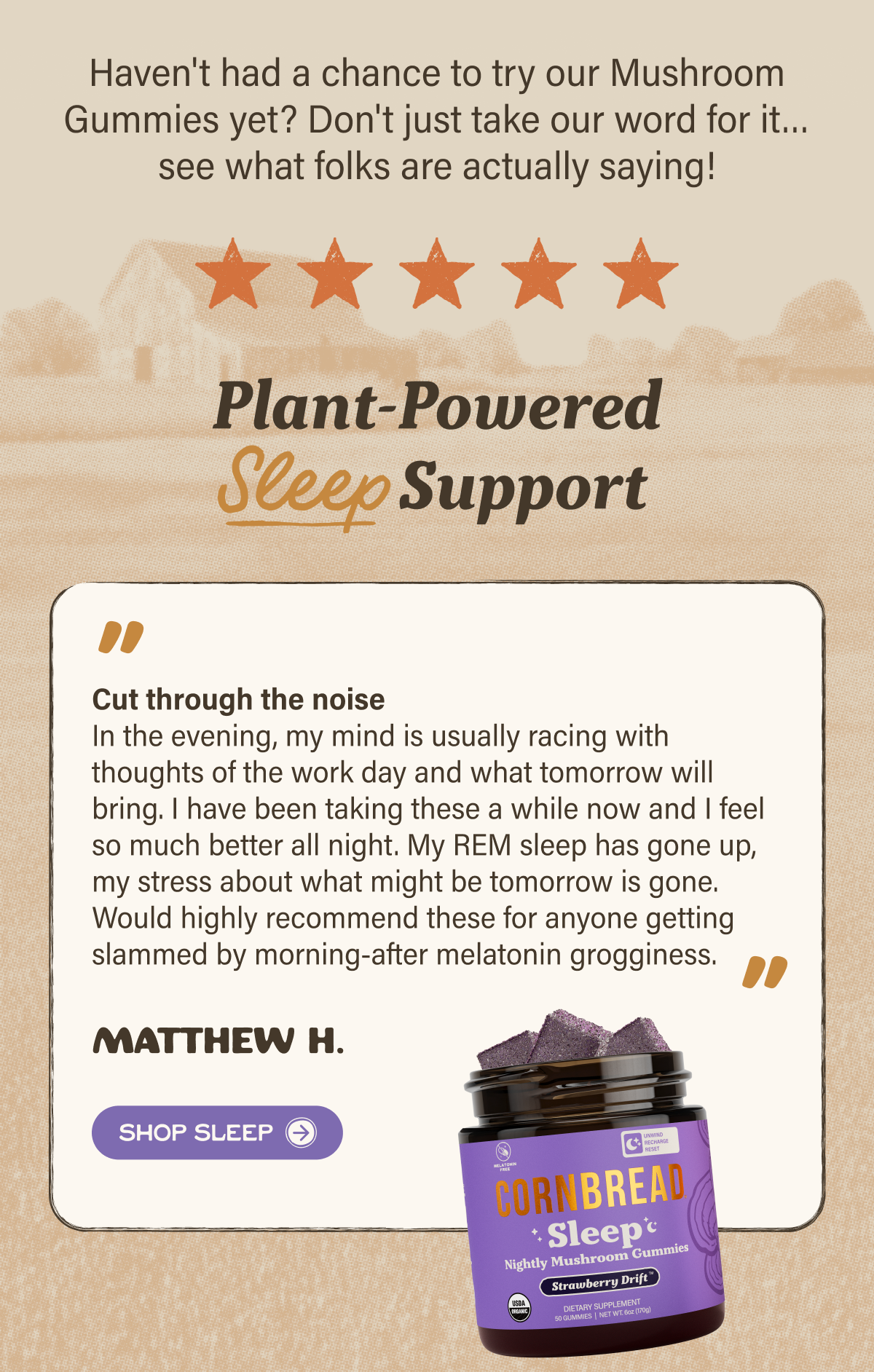 Plant-Powered Sleep Support