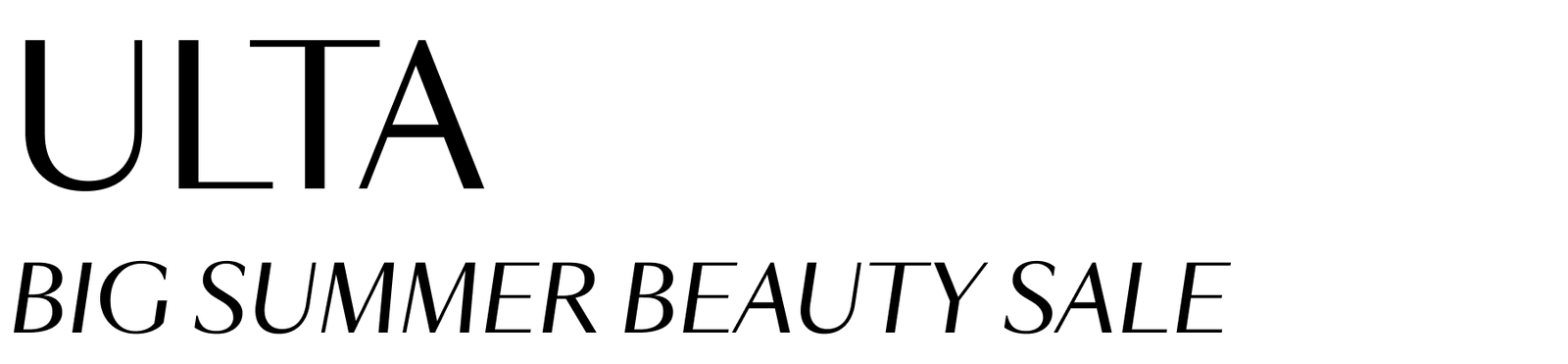 Ulta Big Summer Beauty Sale