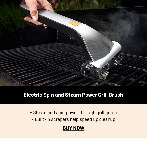 Electric Spin and Steam Power Grill Brush
