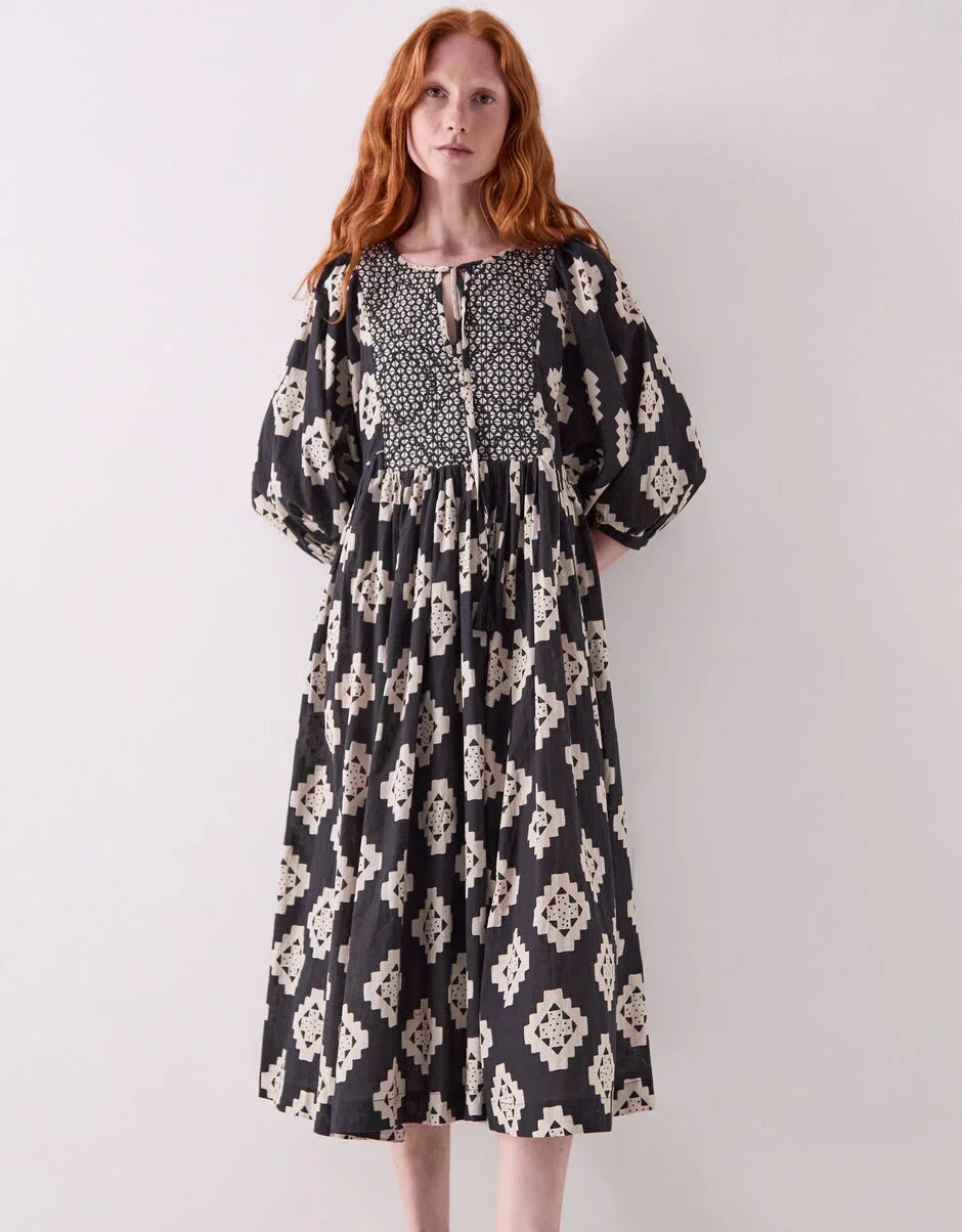 Kaira Cotton Midi Dress