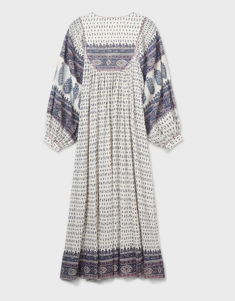 Tilly Crinkle Cotton Midi Dress