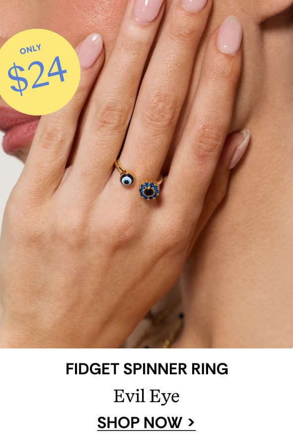 Shop Evil Eye Fidget Spinner Ring