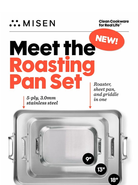 Meet the New Stainless Roasting Pan Set