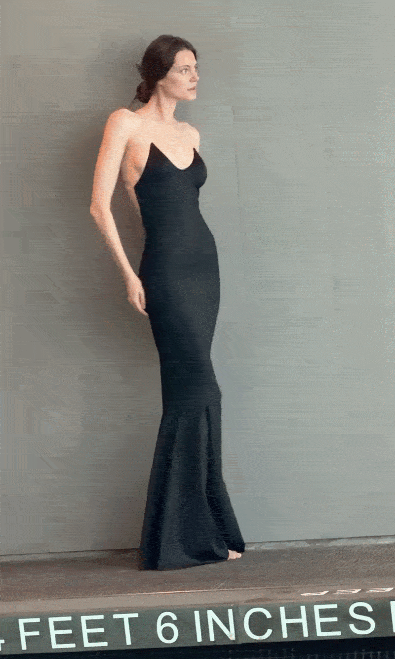 INVISIBLE FISHTAIL GOWN