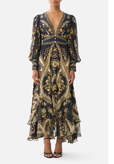 LONG BUTTON FRONT DRESS | TAURUS RISING