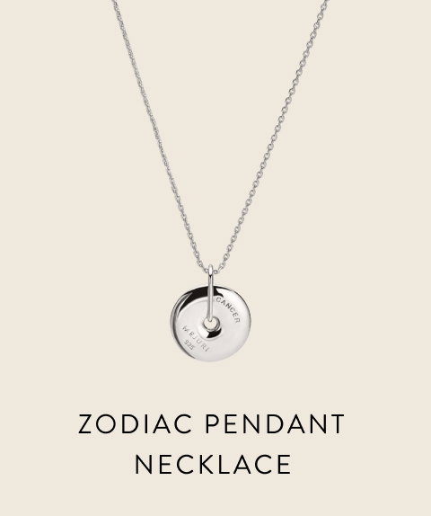 Zodiac Pendant Necklace.