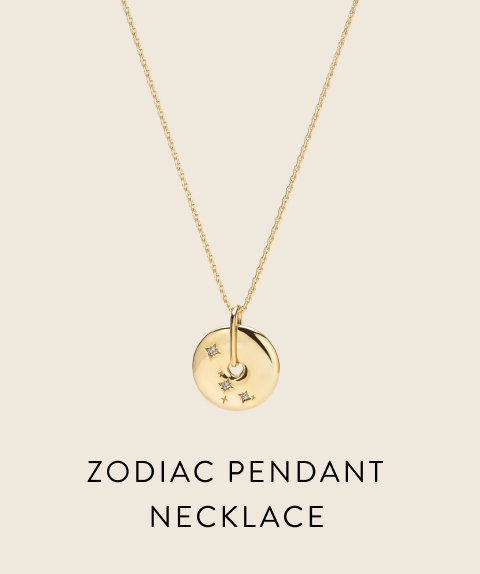 Zodiac Pendant Necklace.
