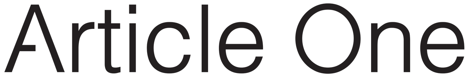 Article One