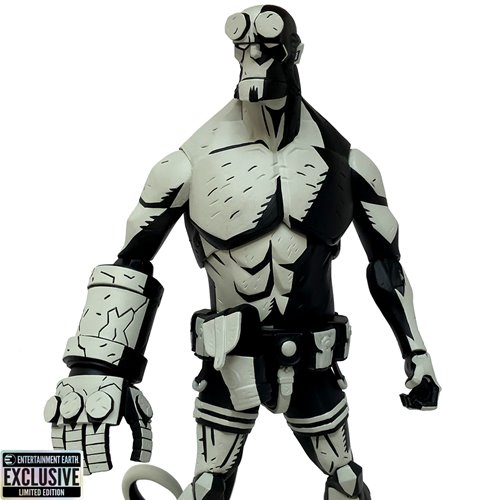 Hellboy Black and White 1:12 Scale Action Figure -  Entertainment Earth Exclusive