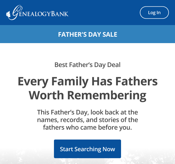 It’s Not Too Late To Start His Family Search