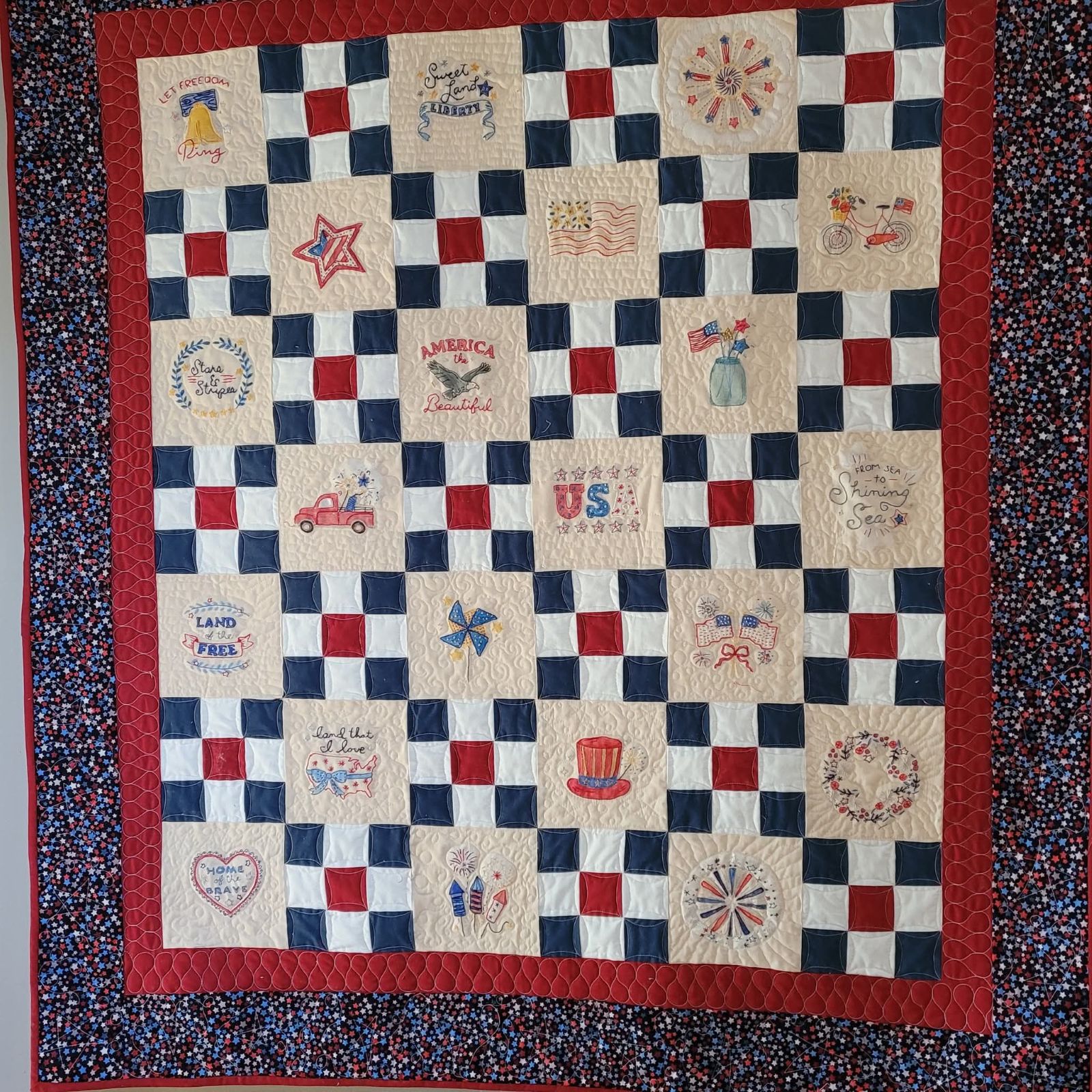 Irish chain quilt by LaRue