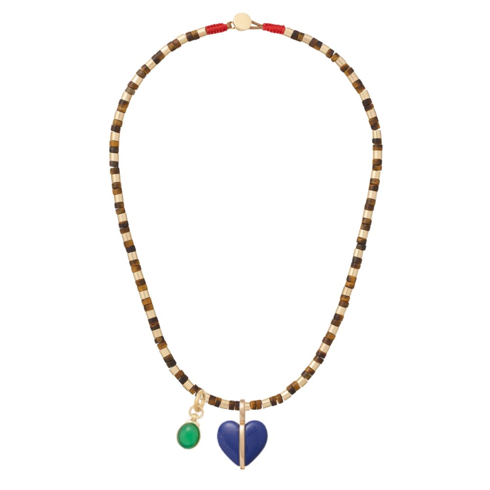 Image of Heishi Necklace - Tiger Eye