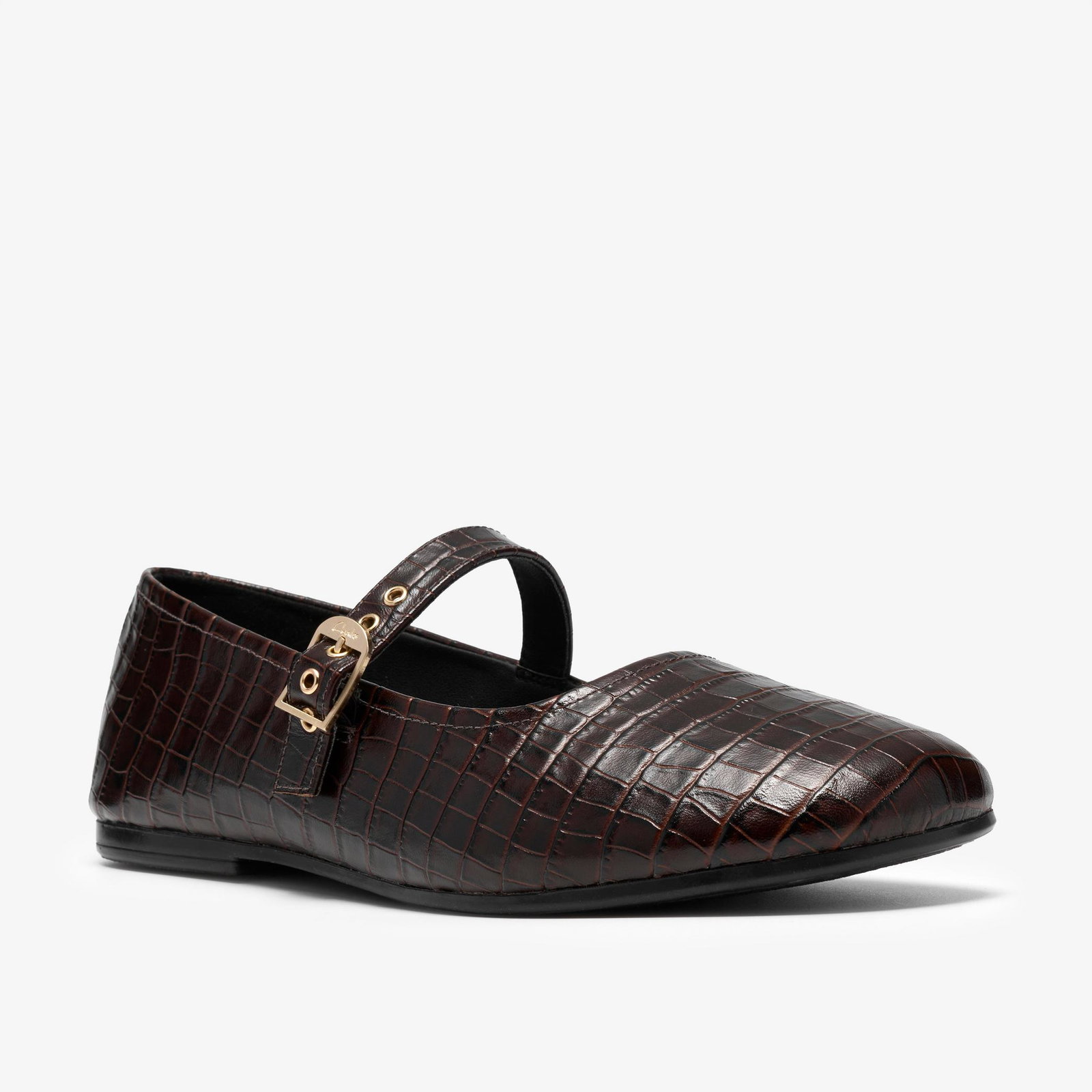 Shop Livia Jane Dark Brown Crocodile