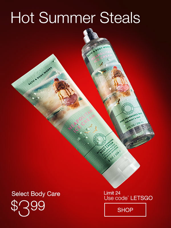 $3.99 Select Body Care