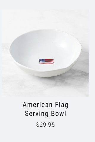 American Flag Serving Bowl $29.95