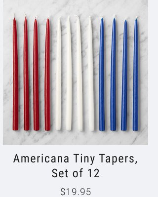 Americana Tiny Tapers, Set of 12 $19.95