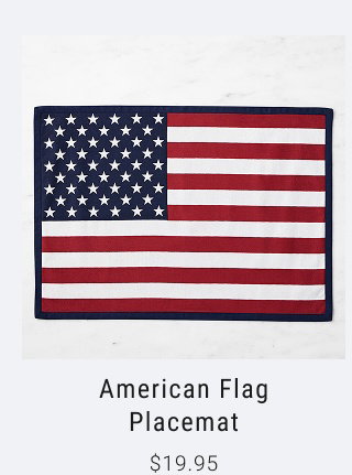 American Flag Placemat $19.95