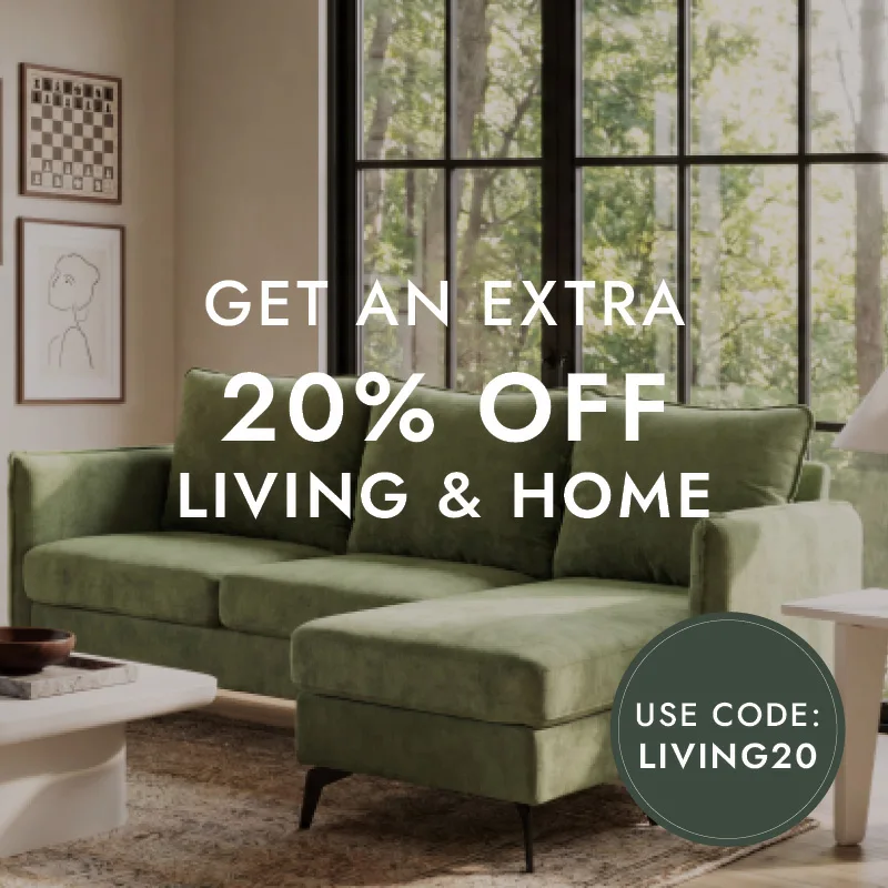 Extra 20% Off Living and Home