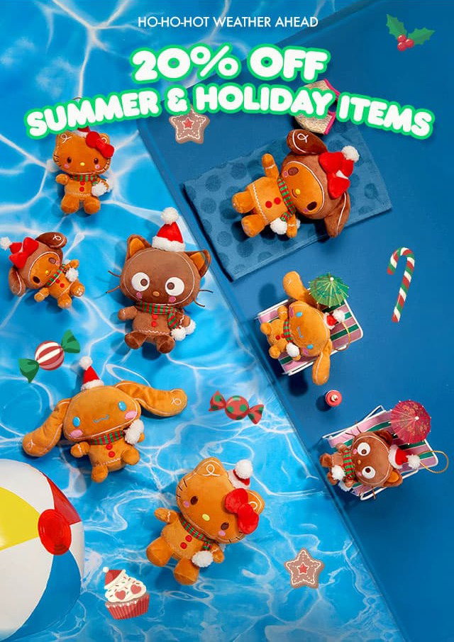 HO-HO-HOT WEATHER AHEAD | 20% OFF SUMMER & HOLIDAY ITEMS