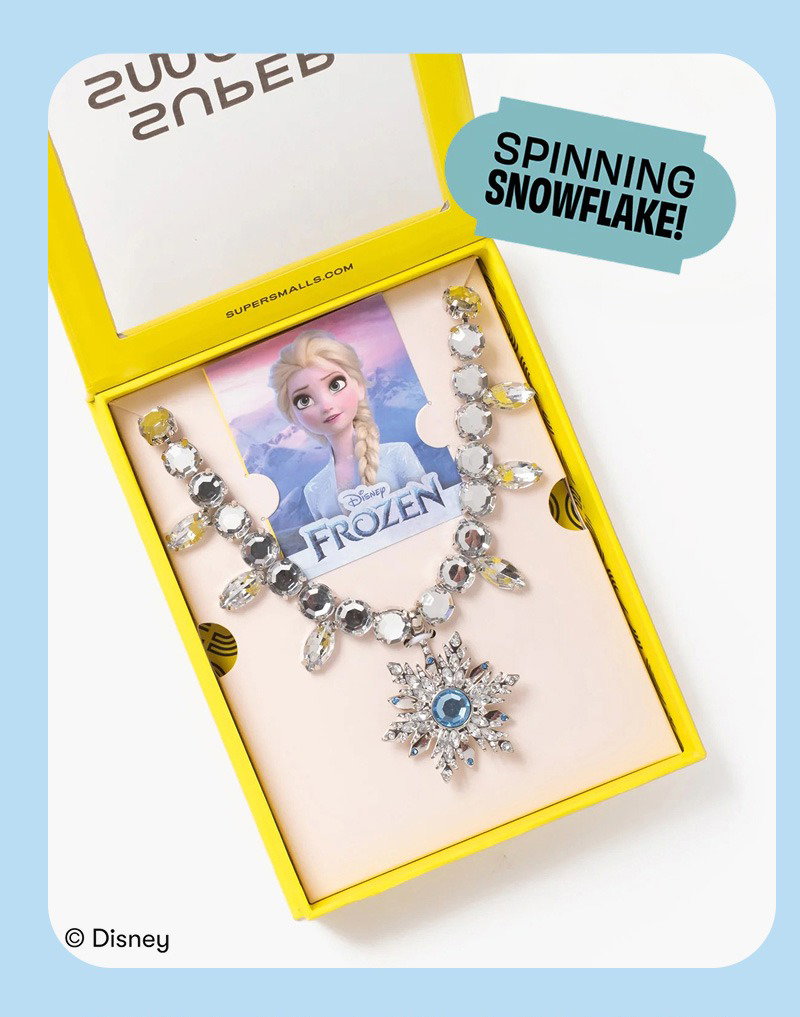 Disney Frozen Elsa Spinning Snowflake Necklace