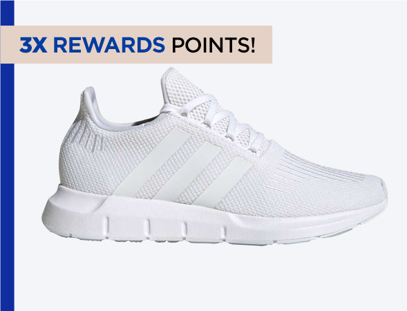 3X Rewards Points | Display Image of Adidas Sneaker