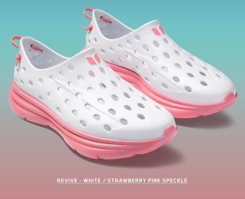 Revive - White / Strawberry Pink Speckle