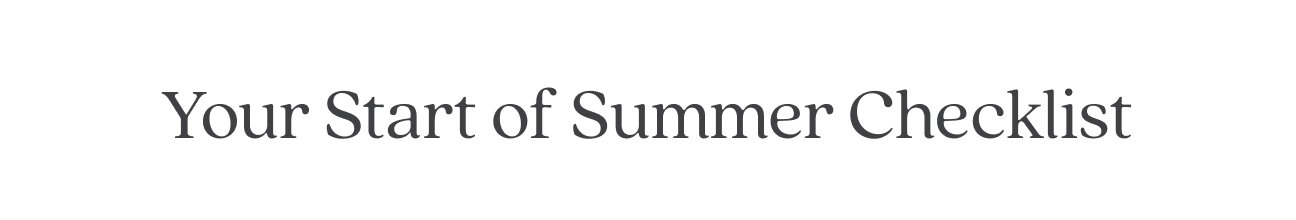 Summer Starts Tomorrow