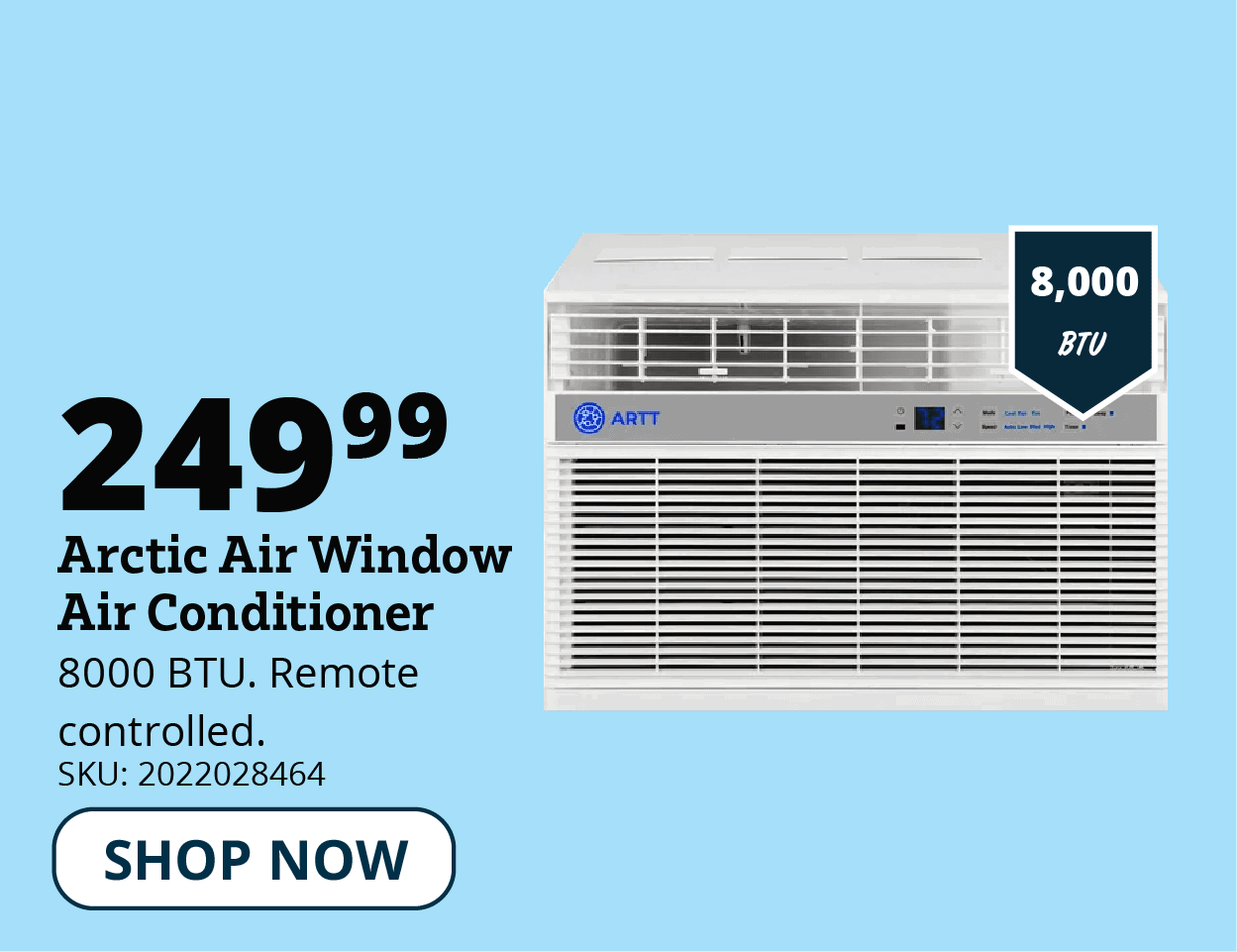 Arctic Window AC 8000 BTU