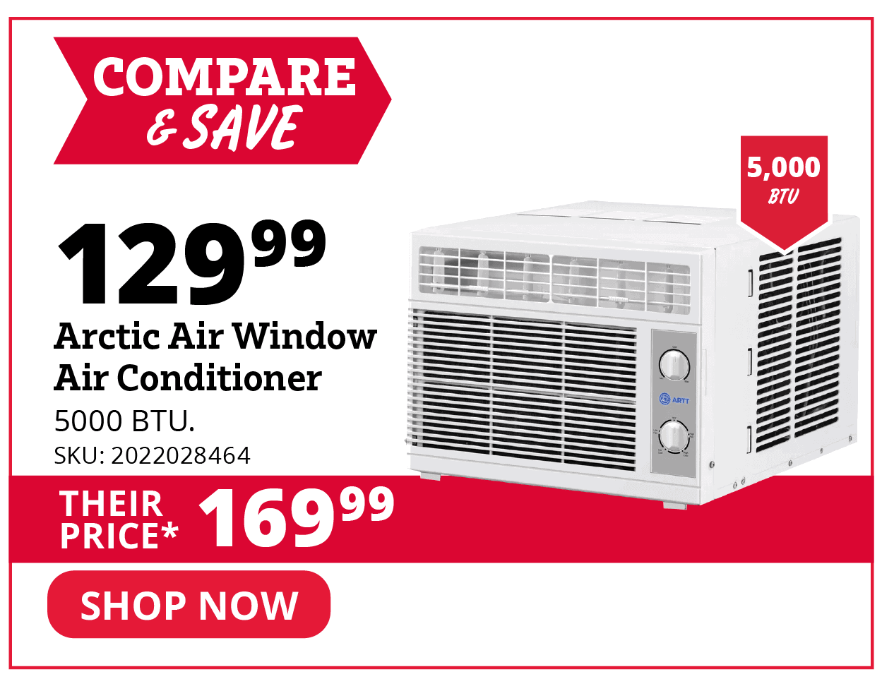 Arctic Window AC 5000 BTU