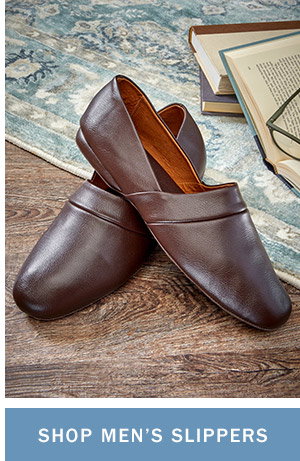 Shop Men's Slippers. Men's Classic Leather Slippers