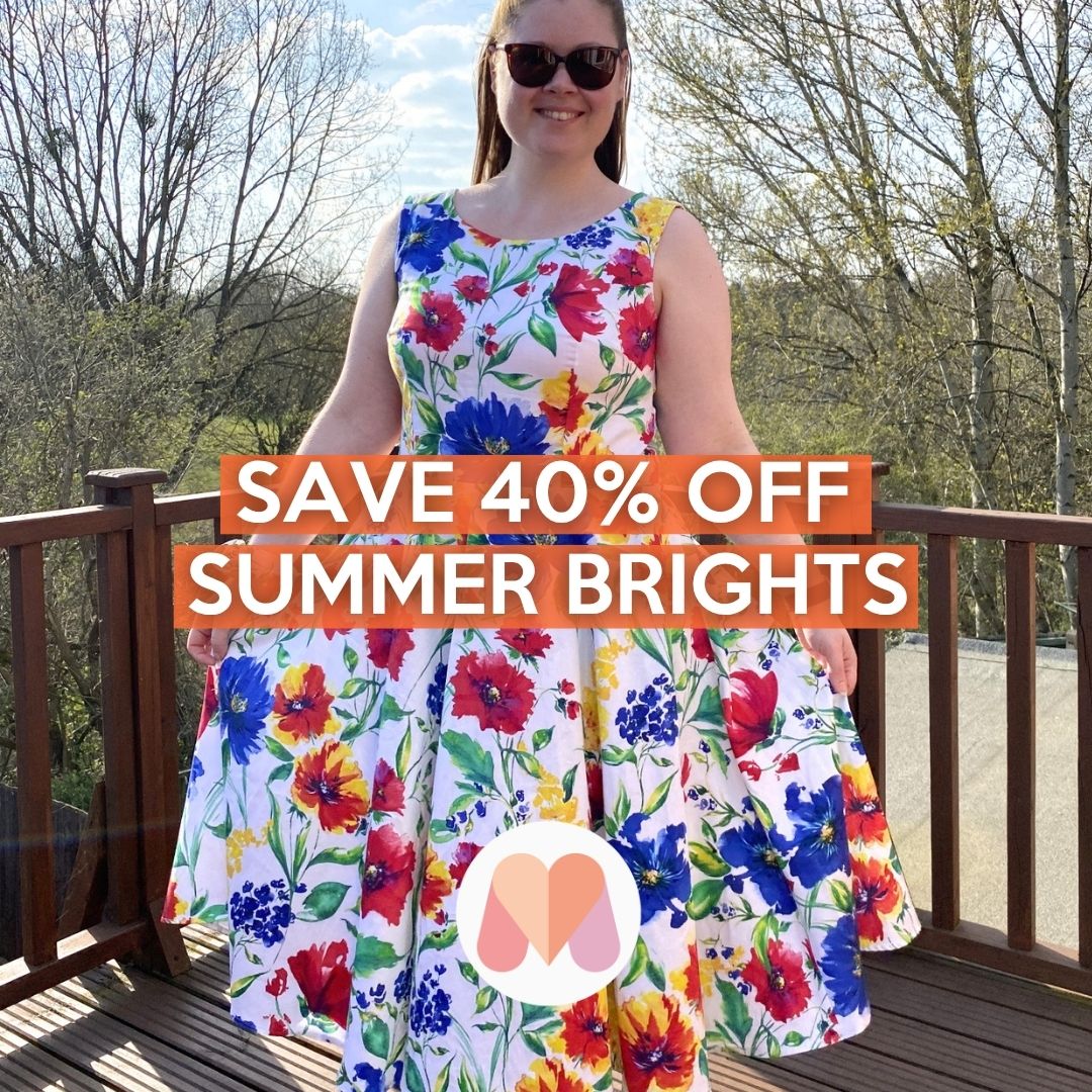 Save 40% off multicoloured fabrics