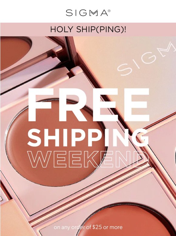 Holy Ship(ping) It's Free Shipping Weekend! 🚨