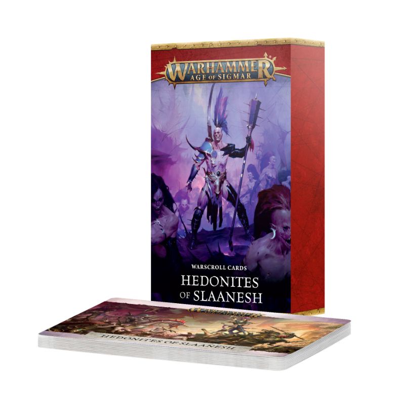 Hedonites of Slaanesh: Warscroll Cards - 4th Edition - English