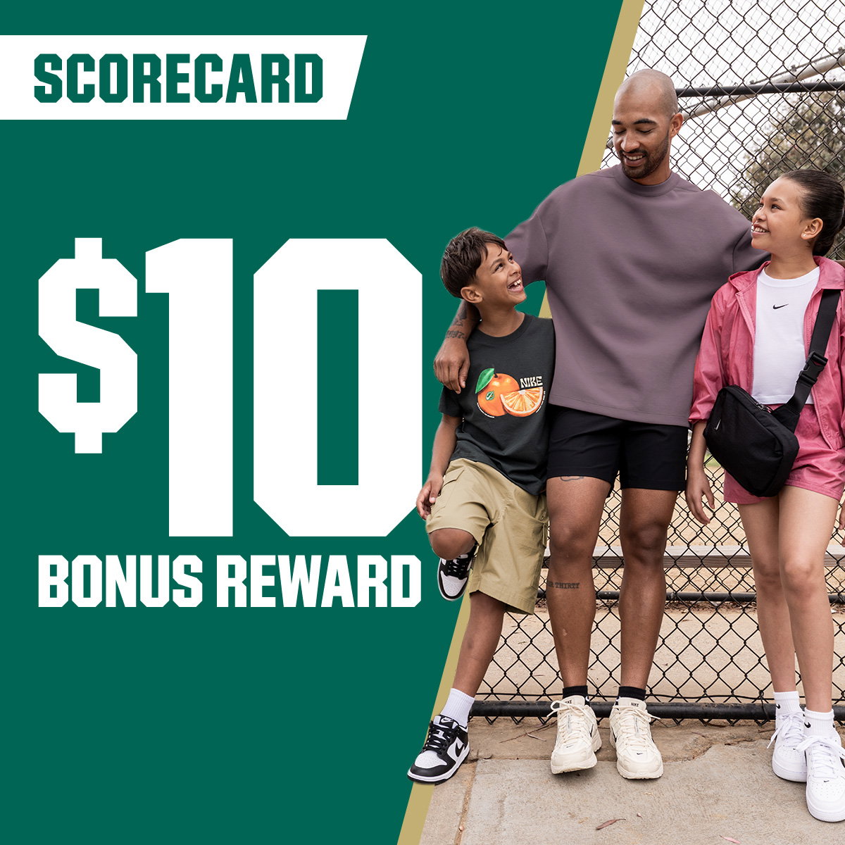 Scorecard. $10 bonus reward.