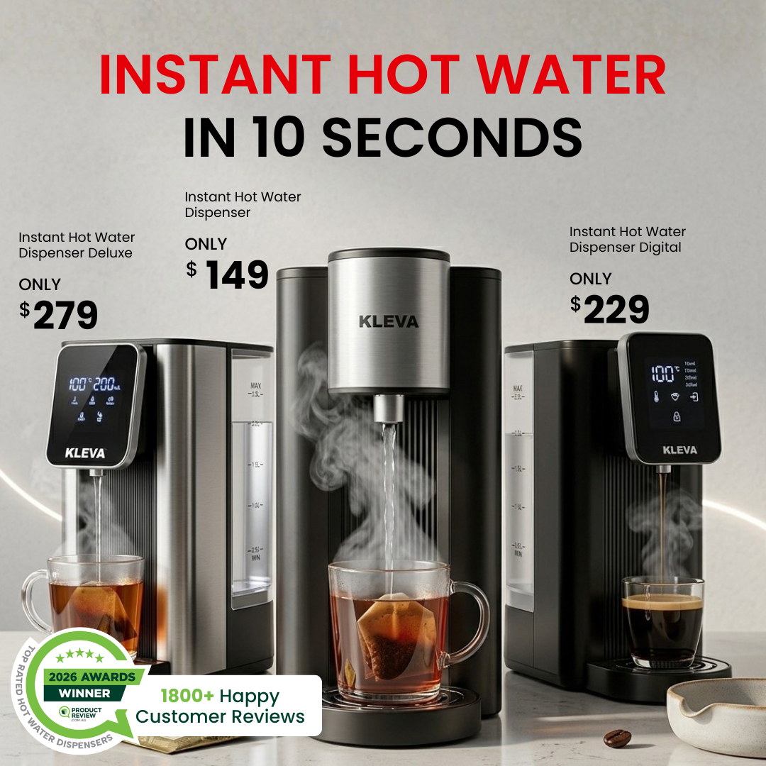 Kleva® Instant Hot Water Dispenser in Under 10 Seconds!
