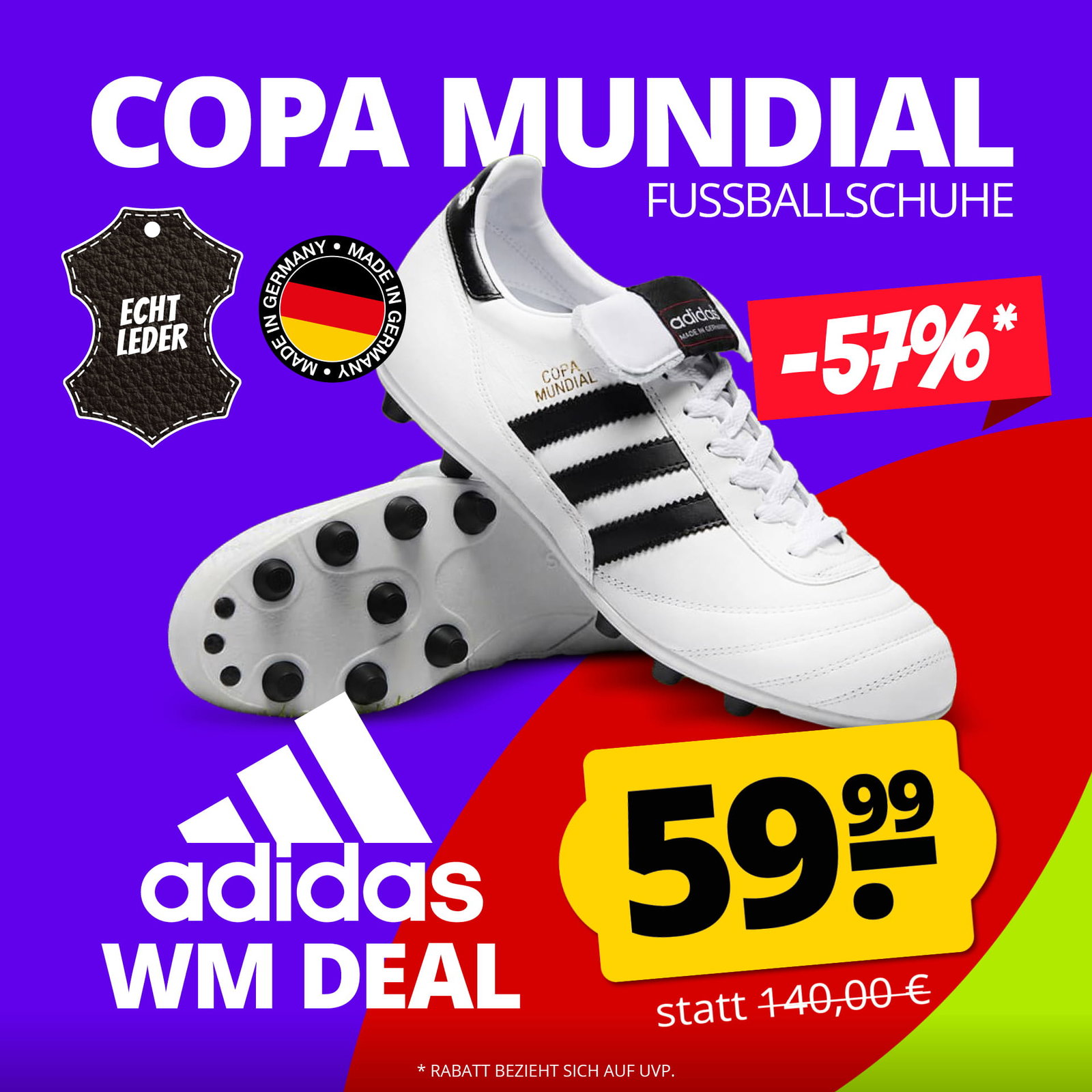adidas COPA MUNDIAL FG Känguruleder Fußballschuhe