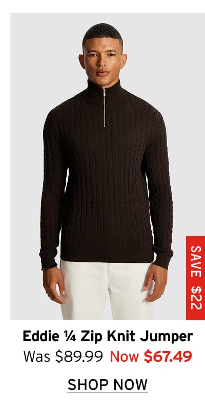 Eddie 1/4 Zip Knit Jumper